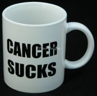 CANCER SUCKS White Coffee Mug